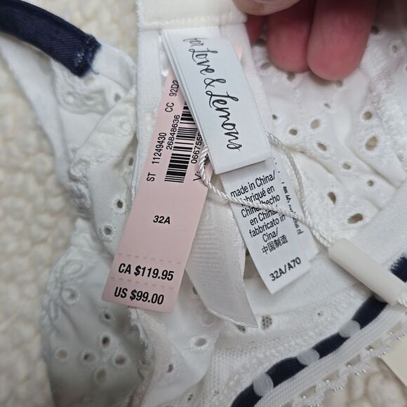 1134 NWT For Love & Lemons Heather Underwire Bra Sz 32A - Picture 4 of 5